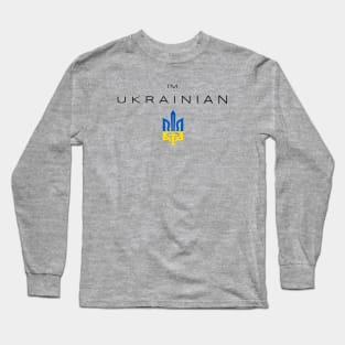 I am Ukrainian Flag Tryzub Long Sleeve T-Shirt